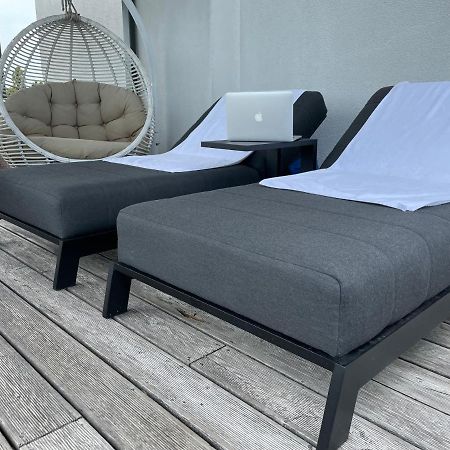 Sea View Penthouse Terrace Palanga Old Town公寓 外观 照片