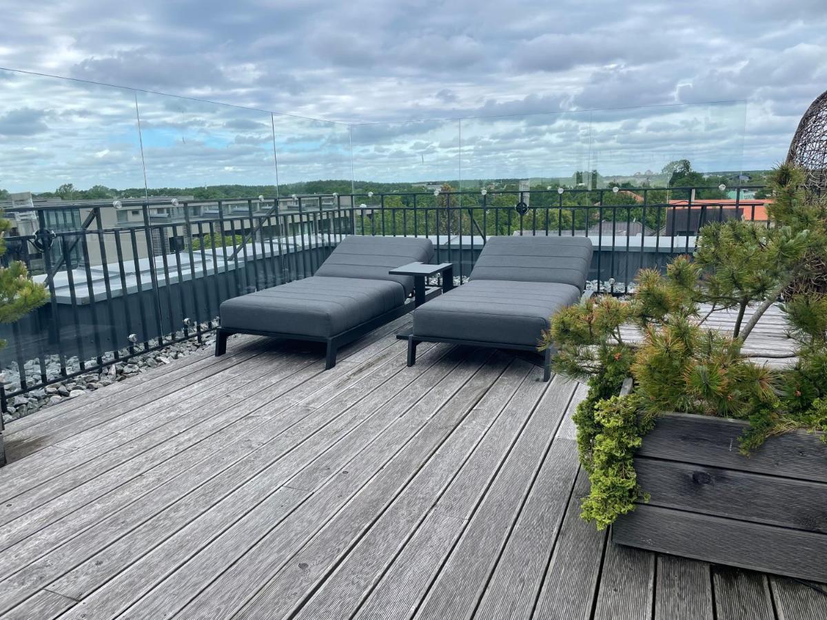 Sea View Penthouse Terrace Palanga Old Town公寓 外观 照片