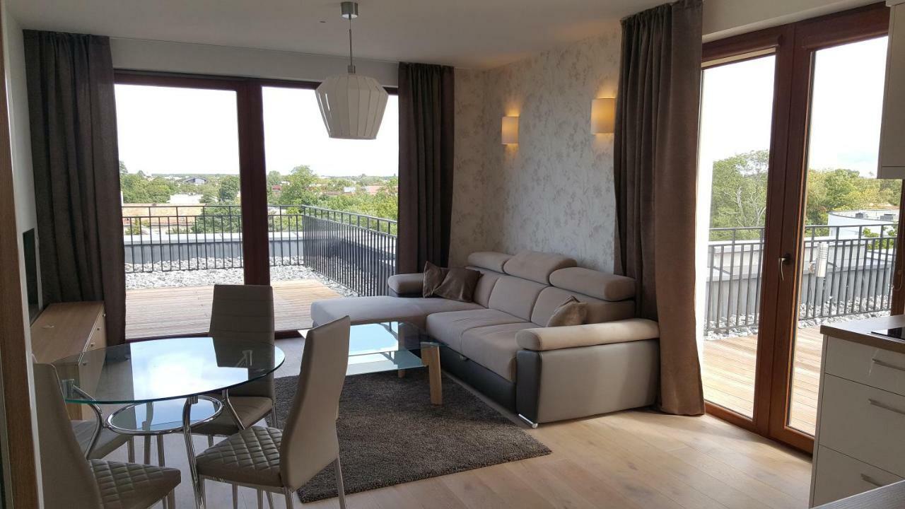 Sea View Penthouse Terrace Palanga Old Town公寓 外观 照片